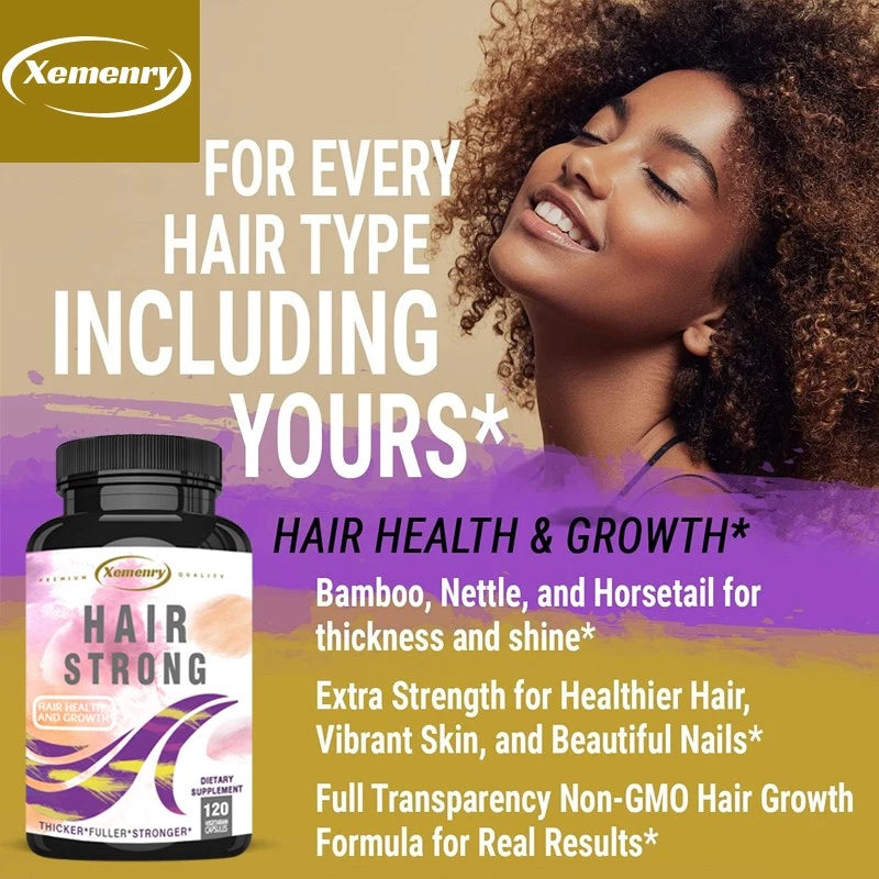 Hair Growth, Healthy Skin, Strong Nails -Biotin, Keratin  120pcs