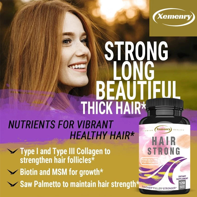 Hair Growth, Healthy Skin, Strong Nails -Biotin, Keratin  120pcs