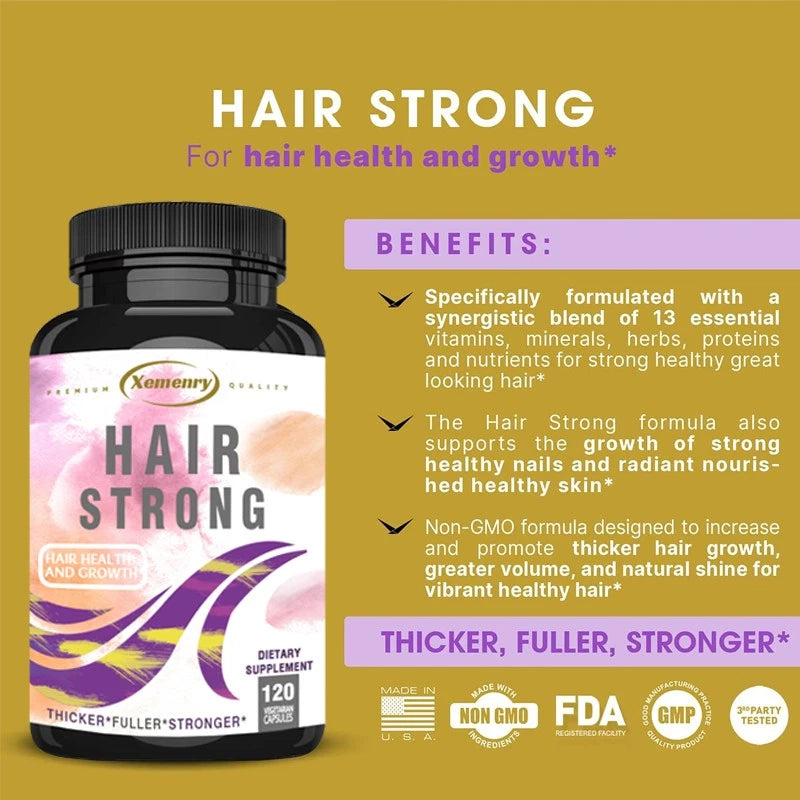 Hair Growth, Healthy Skin, Strong Nails -Biotin, Keratin  120pcs