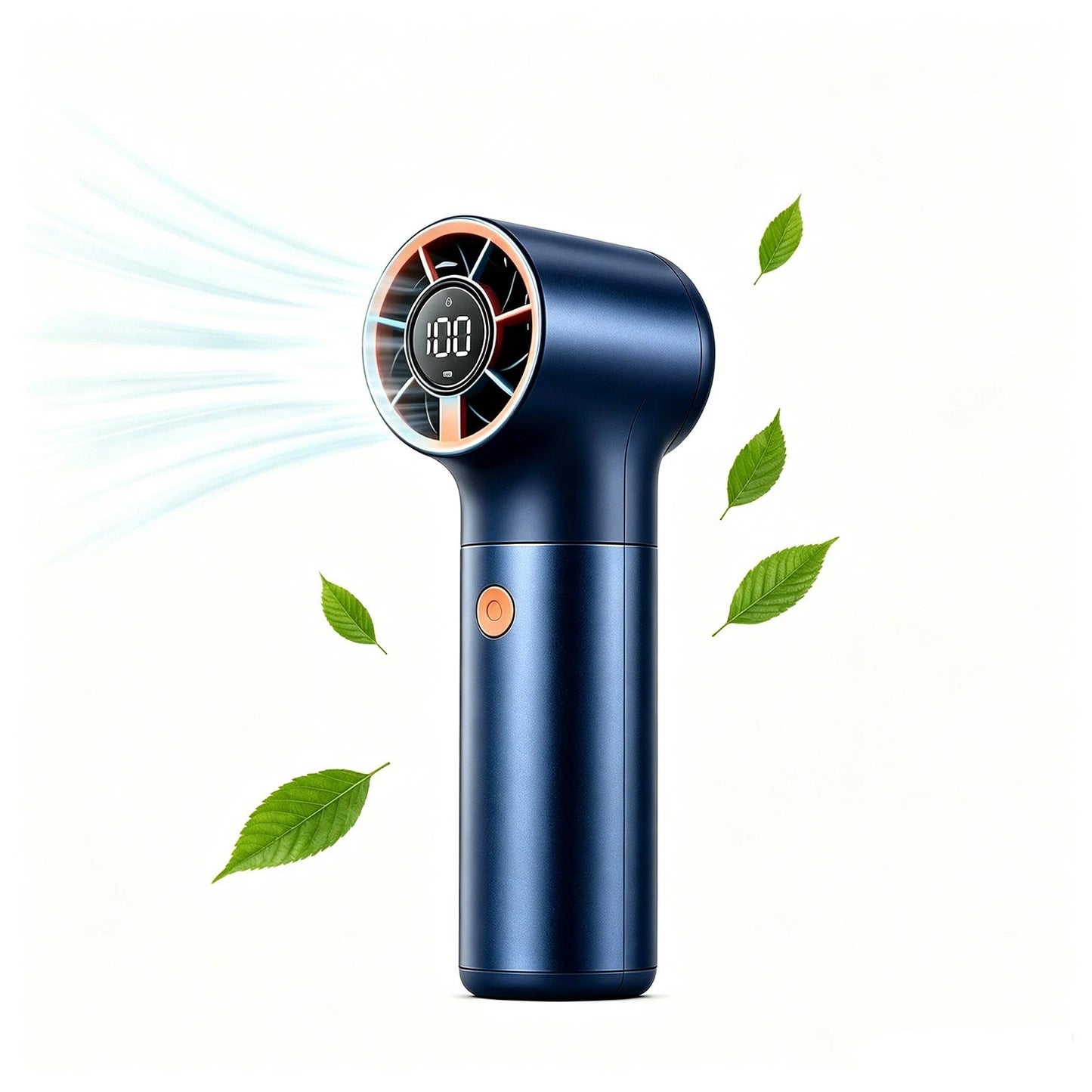 Mini Handheld Fan Ice Cooler 7-Speed 4500mAh Rechargeable Portable Cooling Fan
