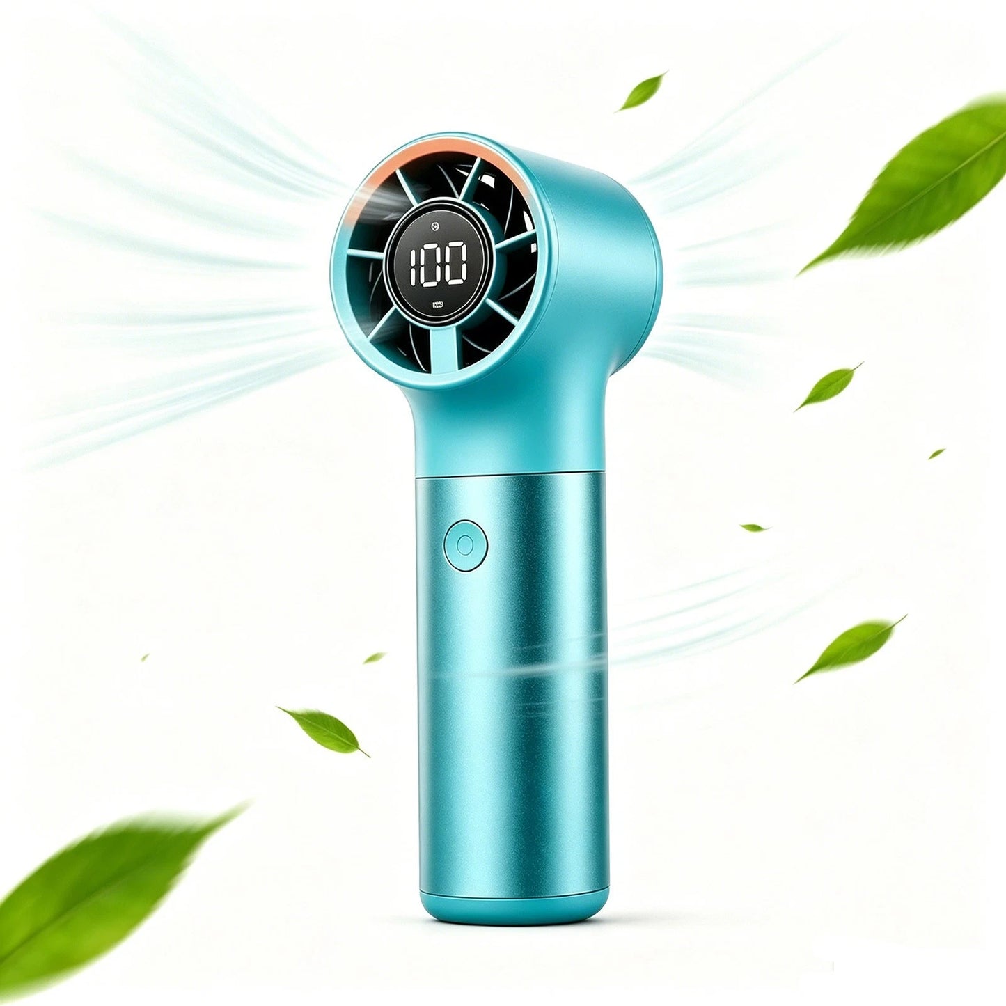 Mini Handheld Fan Ice Cooler 7-Speed 4500mAh Rechargeable Portable Cooling Fan