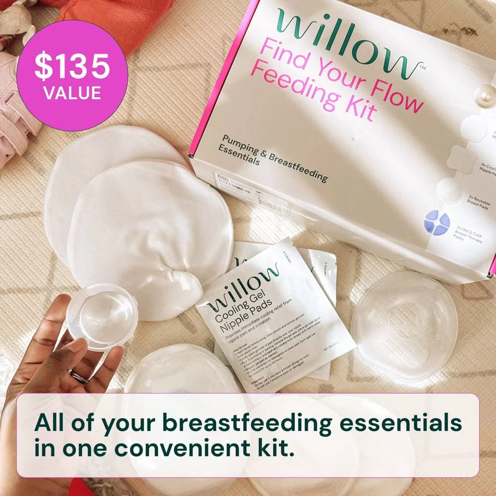 WILLOW Find Your Flow Feeding Kit – 13 Piece Breastfeeding & Postpartum Care Set