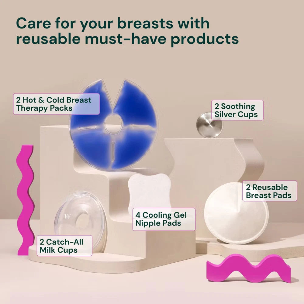 WILLOW Find Your Flow Feeding Kit – 13 Piece Breastfeeding & Postpartum Care Set