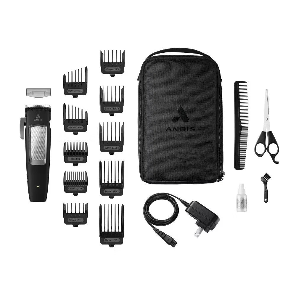 Andis inCRED Lithium-Ion Cordless Hair Trimmer Kit-19pc