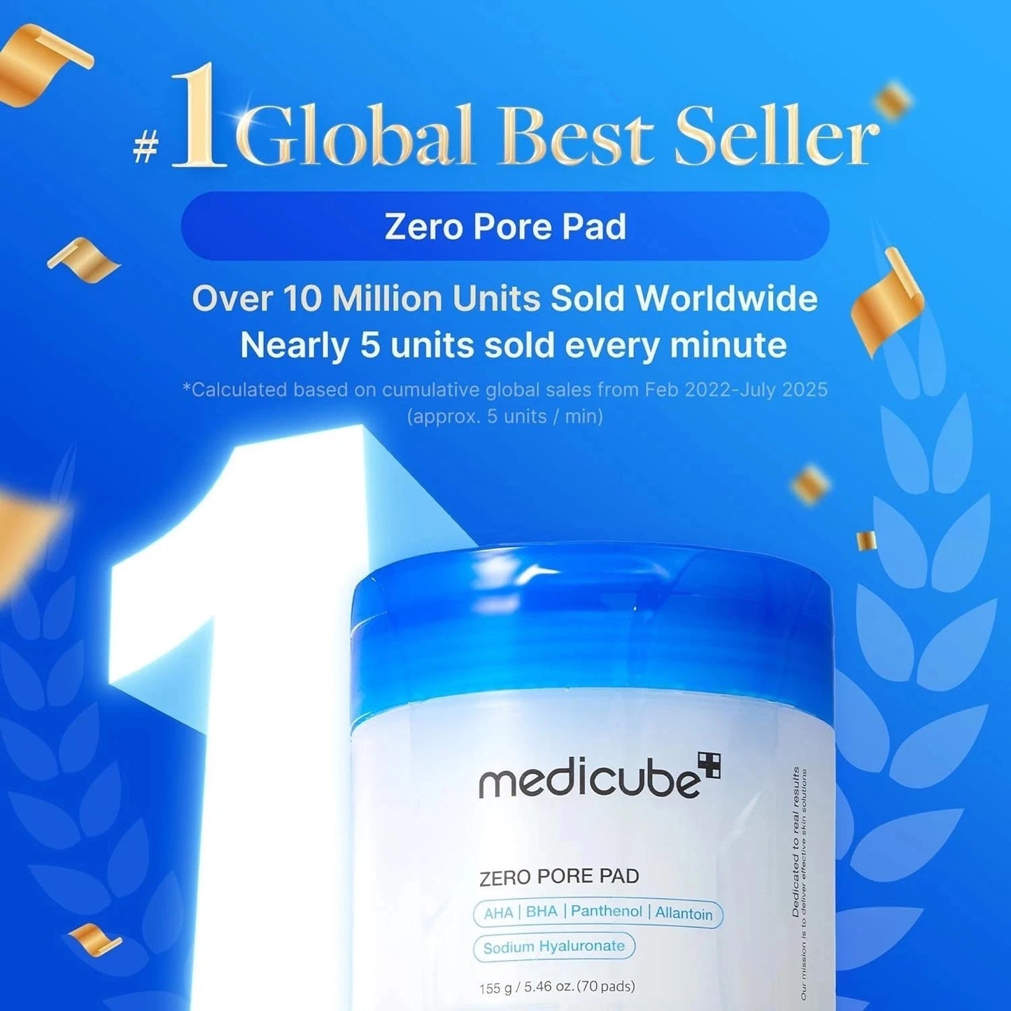MediCube Zero Pore Pad 2.0 Dual-Textured Exfoliating Toner Pads for Pore Refining – 70 Pads