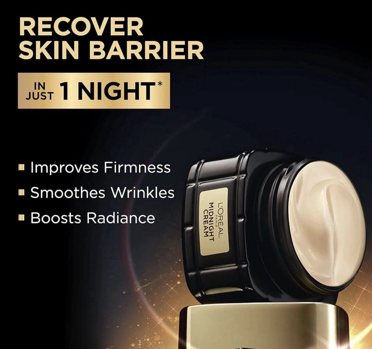 L'Oreal Paris Age Perfect Cell Renewal Midnight Cream, Antioxidant 1.7 oz NEW