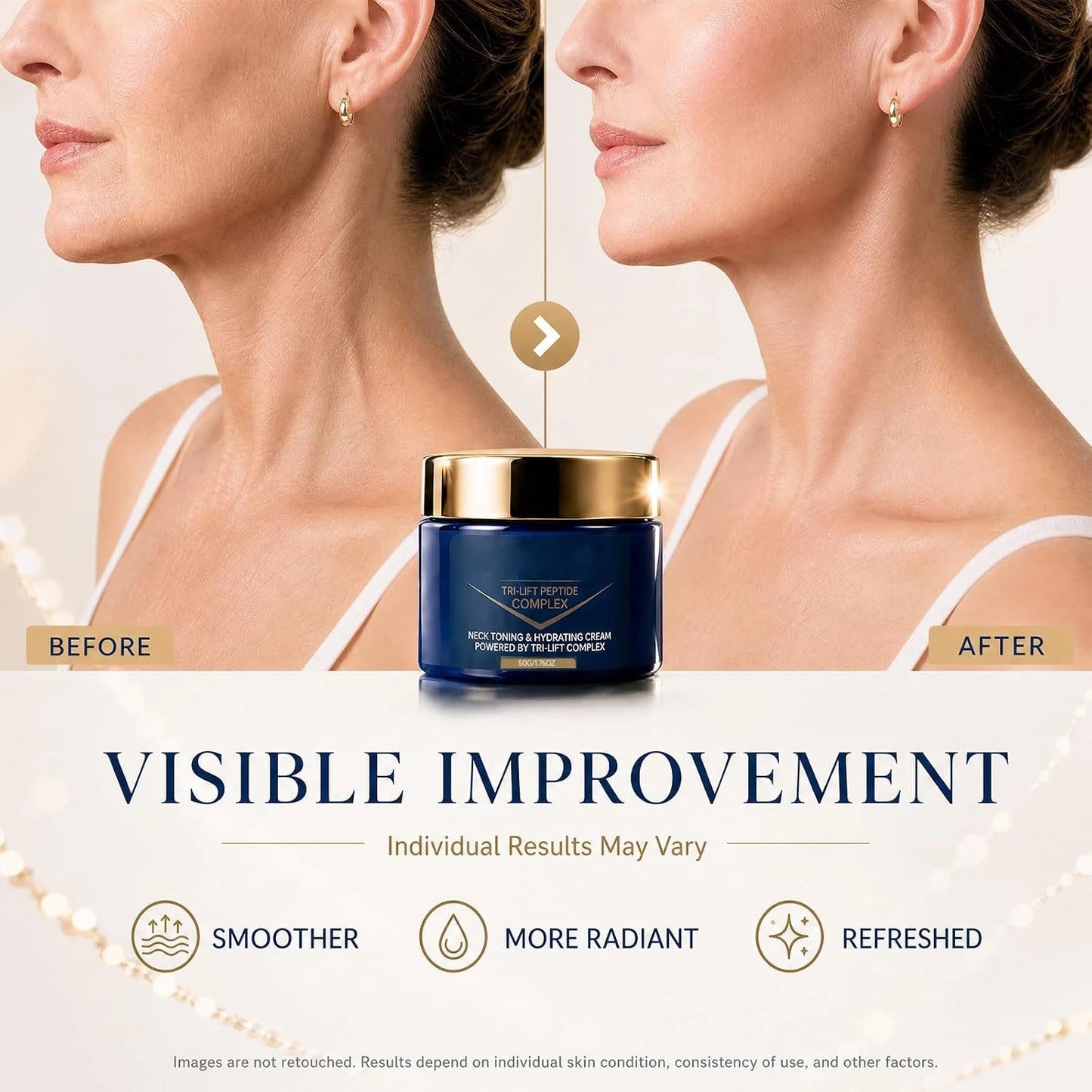Tri-Lift Peptide Cream Anti Aging Firm Lifting Facial Skin Moisturizer 1.76oz