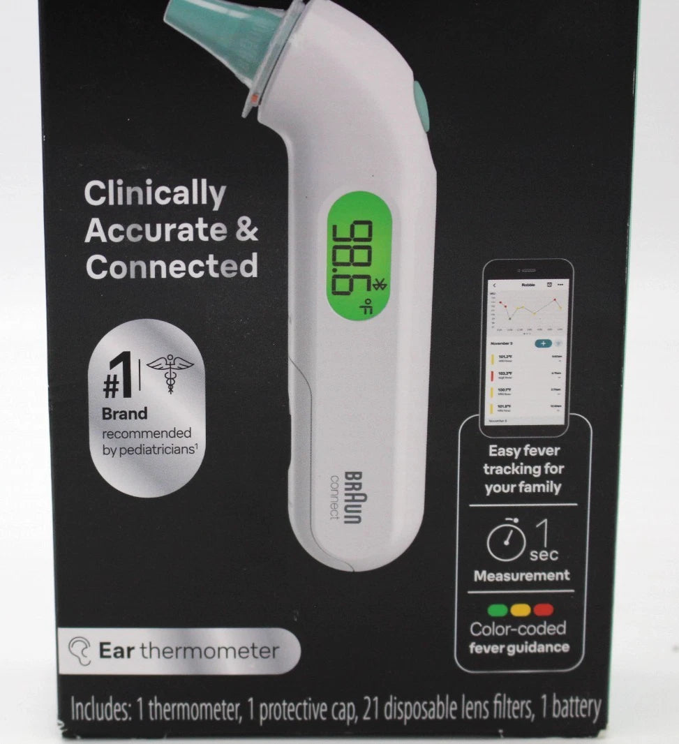 Braun ThermoScan 4+ Connect Ear Battery Health Thermometer