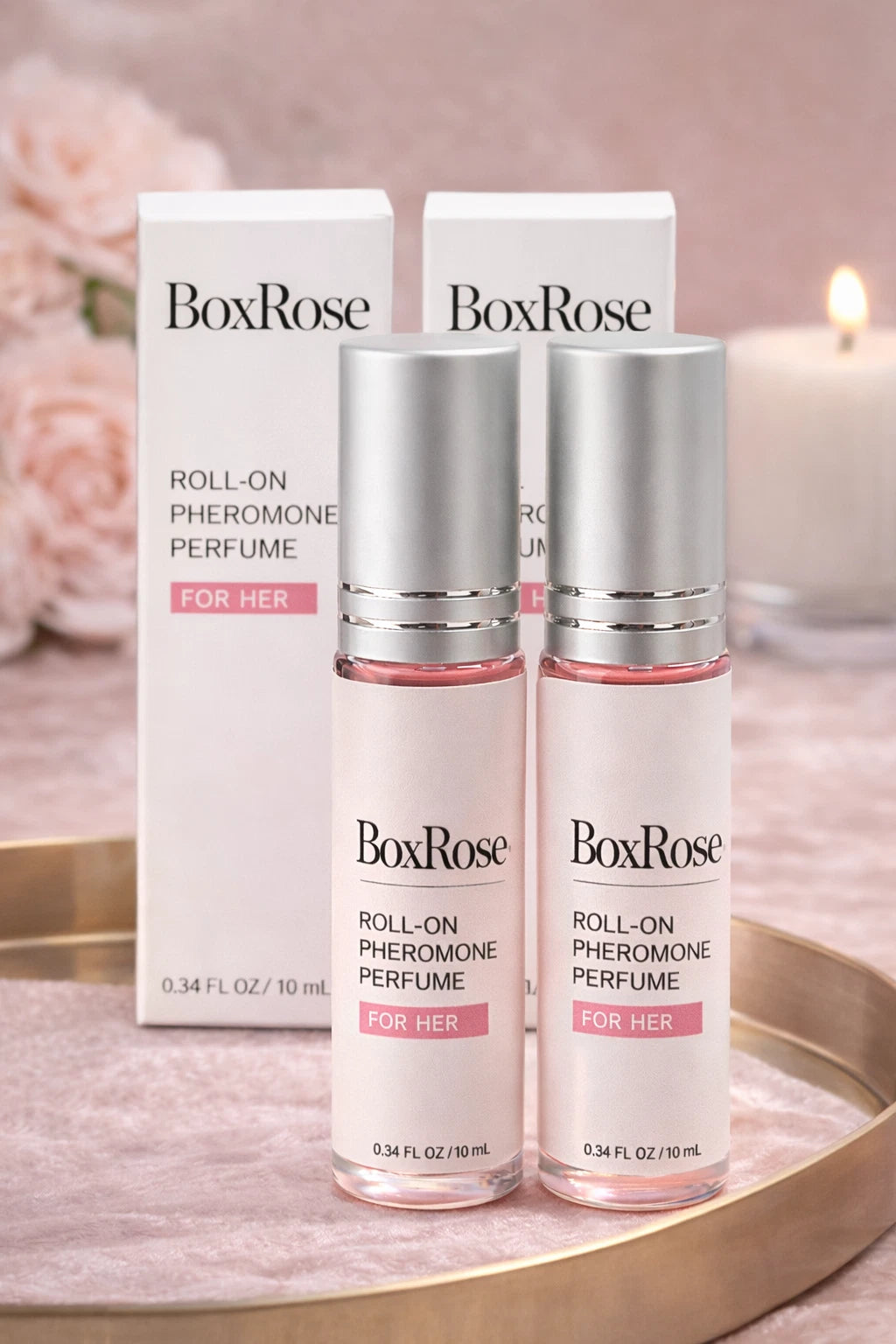 BoxRose Women’s Pheromone Perfume – Roll-On Fragrance 10ml × 2