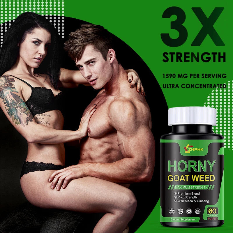 Extra Strength Testosterone Booster for Men with Horny Goat Weed Maca Root