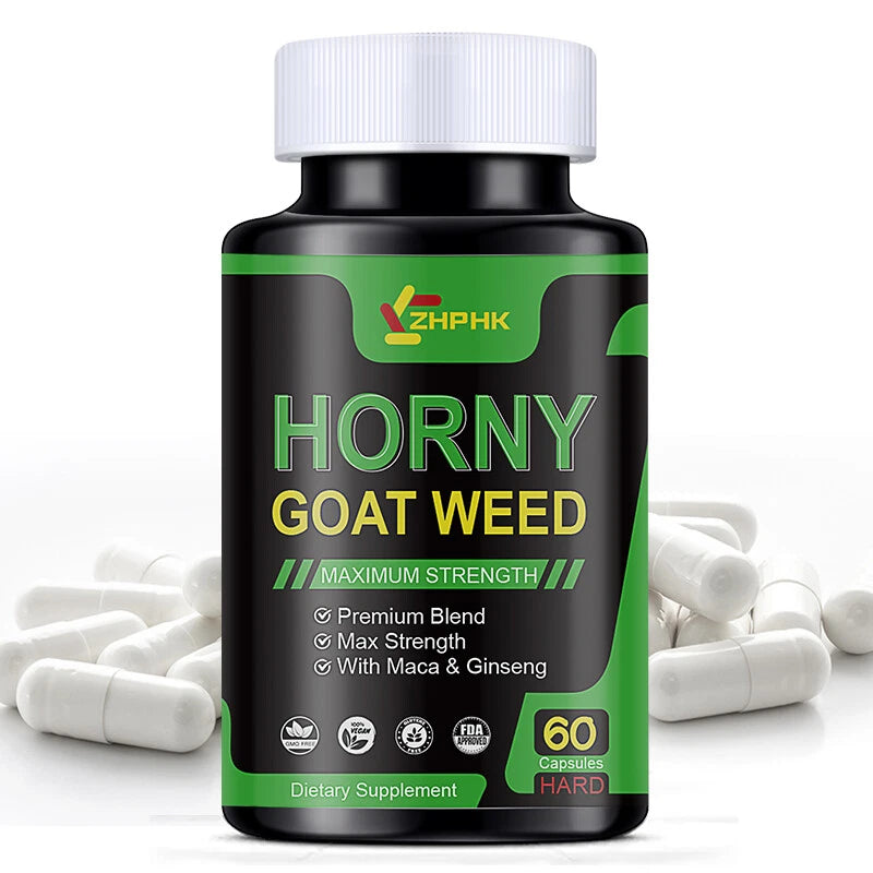 Extra Strength Testosterone Booster for Men with Horny Goat Weed Maca Root