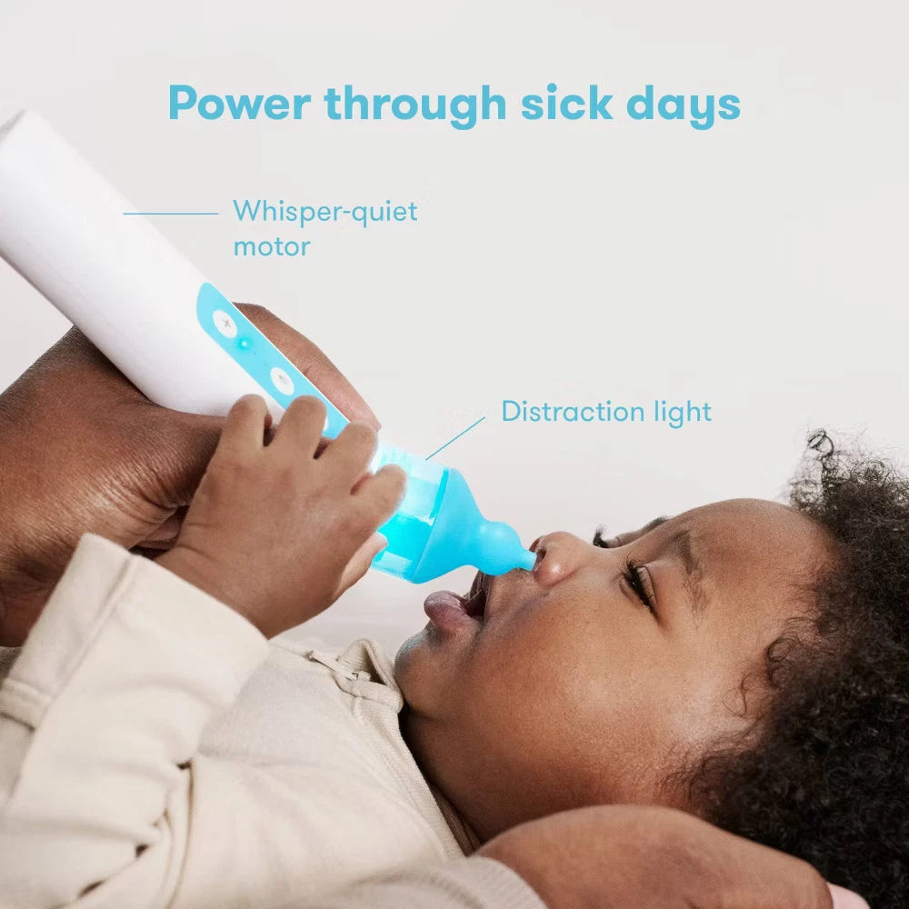 Baby Electric Nasal Aspirator by FridaBaby – Gentle Nose Cleaner Kit