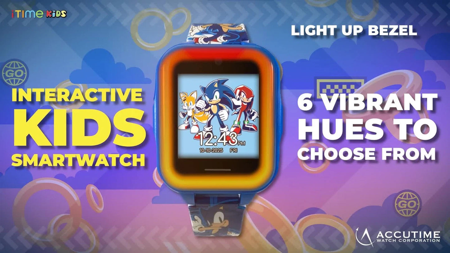 Boys' Sonic the Hedgehog Light Up Interactive Watch - Blue