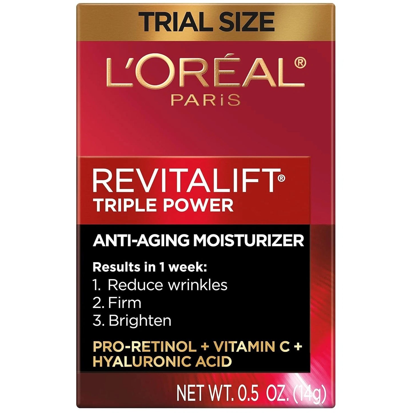 L'Oreal Paris Revitalift Triple Power Brightening Moisturizer, SPF 30, 0.5 oz