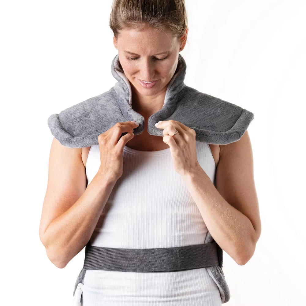 Pure Enrichment PureRelief XXL Electric Heating Pad for Back & Neck – 29"x24" Gray