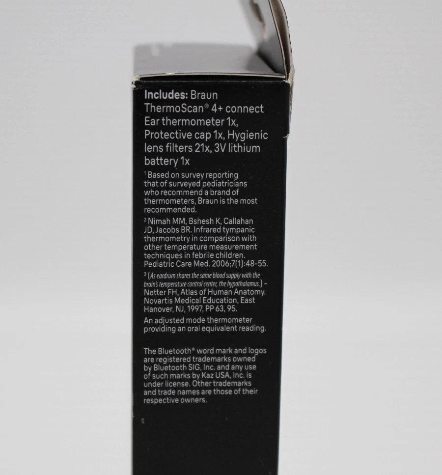 Braun ThermoScan 4+ Connect Ear Battery Health Thermometer