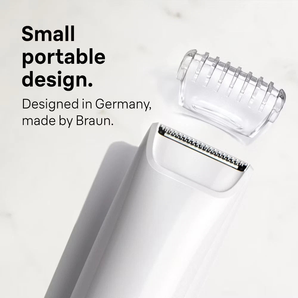 Braun SmoothSkin Women's Mini Hair Trimmer BS1000 – Portable Facial Hair Remover