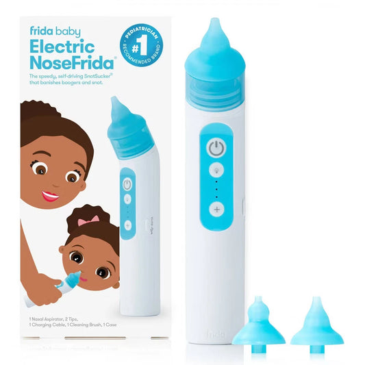 Baby Electric Nasal Aspirator by FridaBaby – Gentle Nose Cleaner Kit