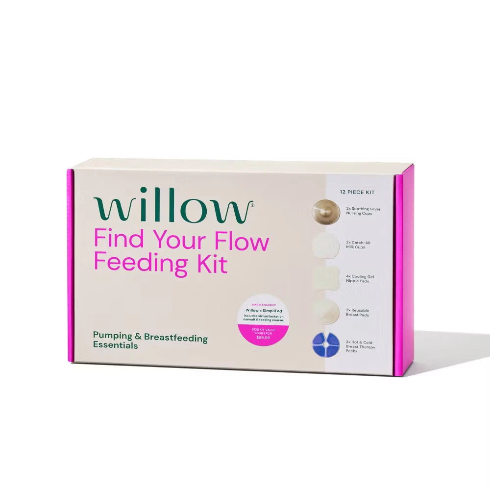 WILLOW Find Your Flow Feeding Kit – 13 Piece Breastfeeding & Postpartum Care Set