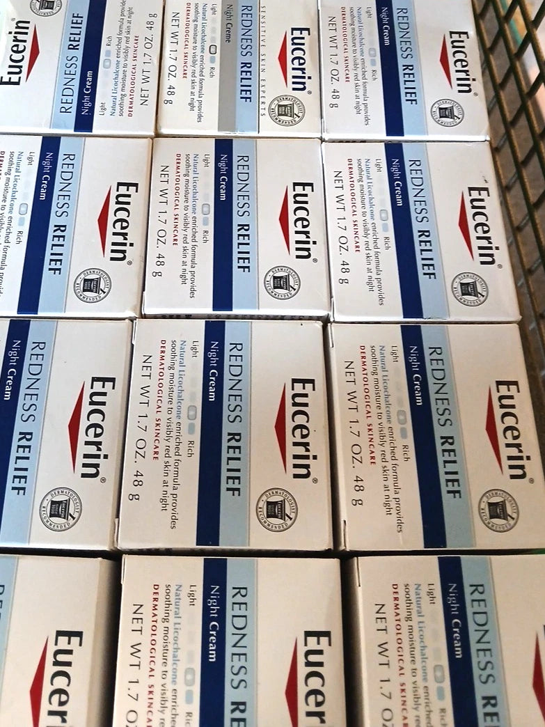 Eucerin Redness Relief Night Cream – 1.7 oz Sensitive Skin Moisturizer
