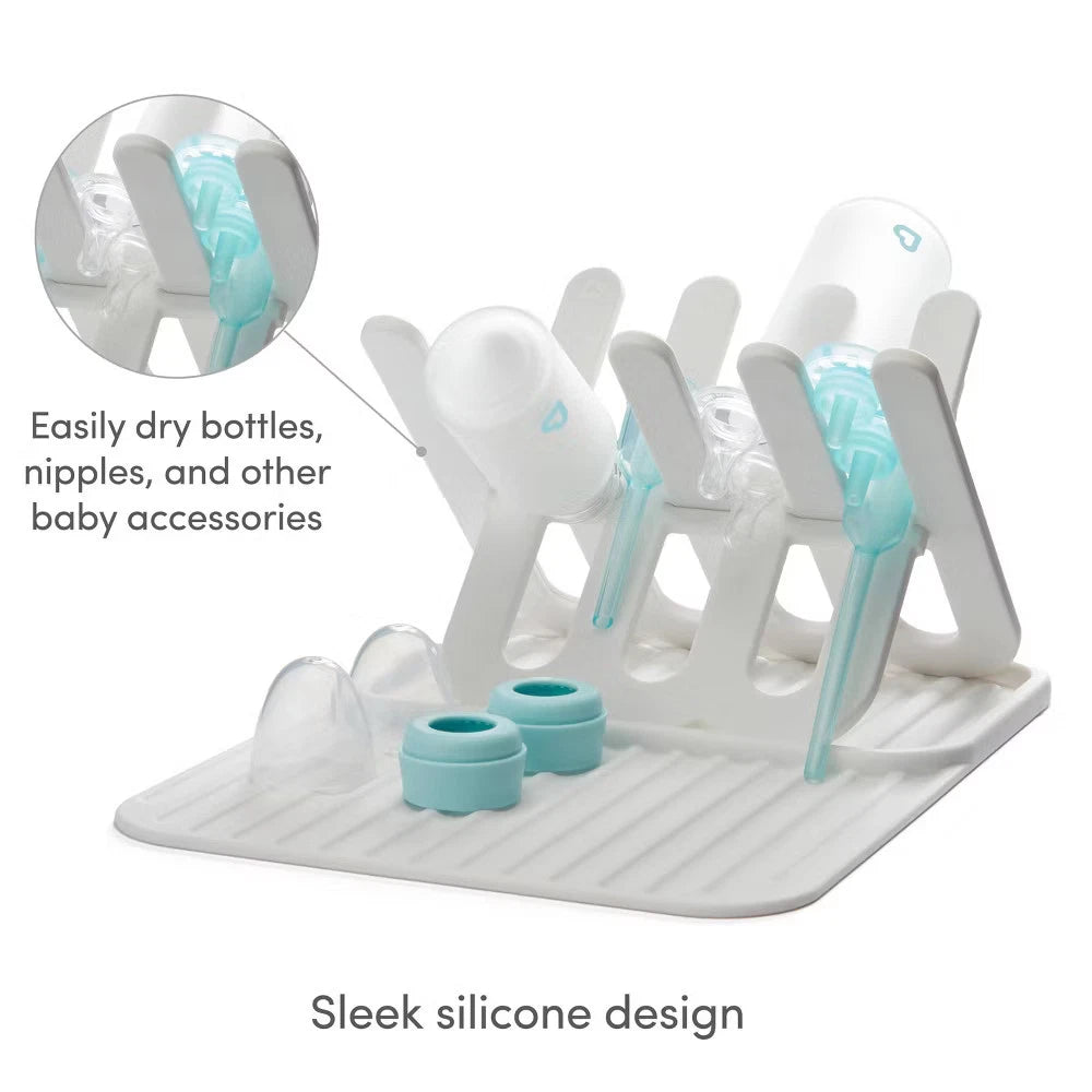 Munchkin Silicone Baby Bottle Drying Rack & Mat – Freestanding