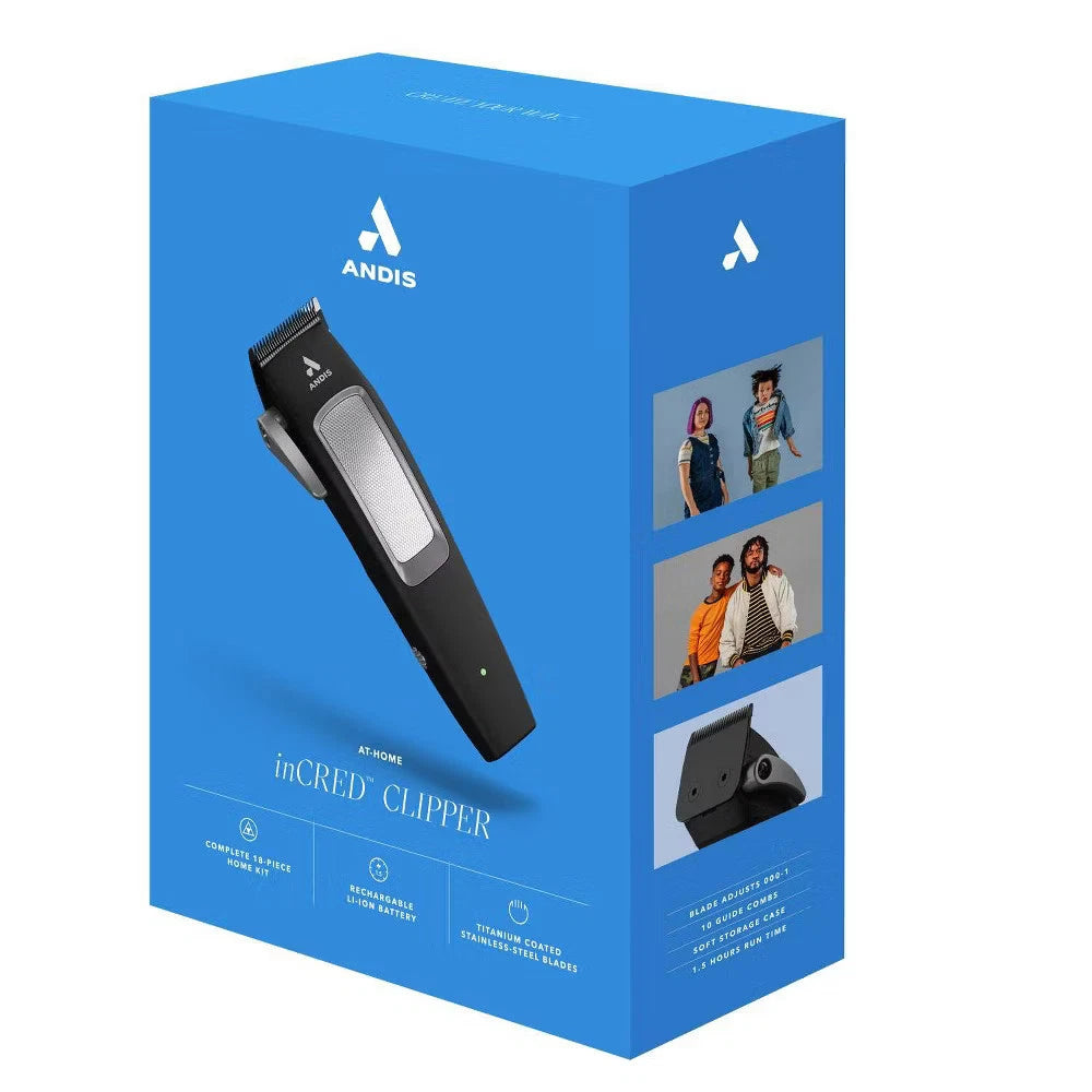 Andis inCRED Lithium-Ion Cordless Hair Trimmer Kit-19pc