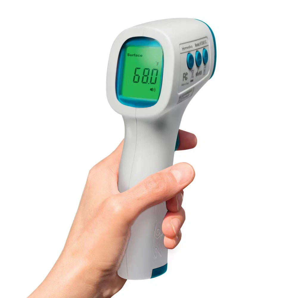 HoMedics No Contact Infrared Digital Thermometer for Body, Food, Liquid & Room