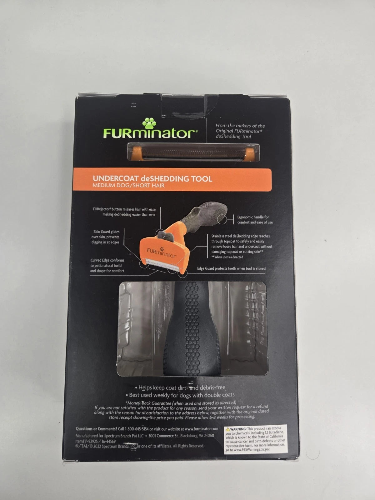 FURminator Undercoat deShedding Tool Medium Dog Short Hair 25-50 lbs New
