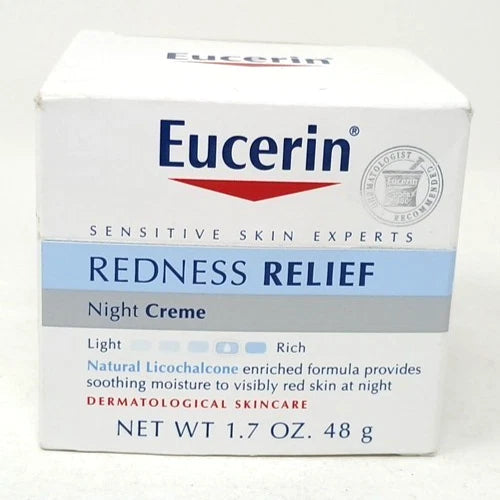 Eucerin Redness Relief Night Cream – 1.7 oz Sensitive Skin Moisturizer